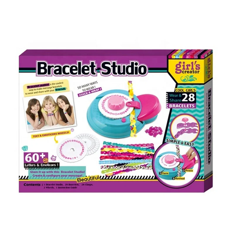 Multi-function DIY manual bracelet knitting machine toys for sale