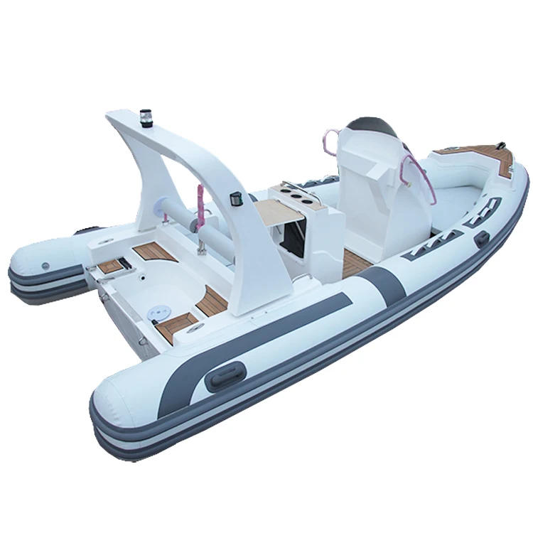 19ft luxury tender yacht 5.8m fishing boat with luxury seat rib 580 with CE certification