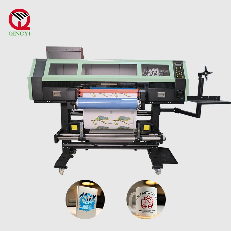 24inch UV LED sticker printer i3200 print heads A1 uv dtf printer 60cm film transfer uv dtf printer price with laminator