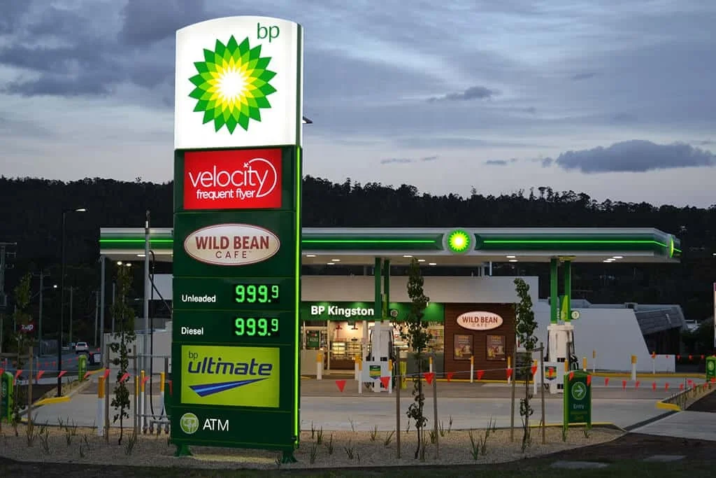 Custom Digital Gas Price Displays for Petrol Stations Electronic Signage Filling Stations Channel Letters Pylon Monument Signs