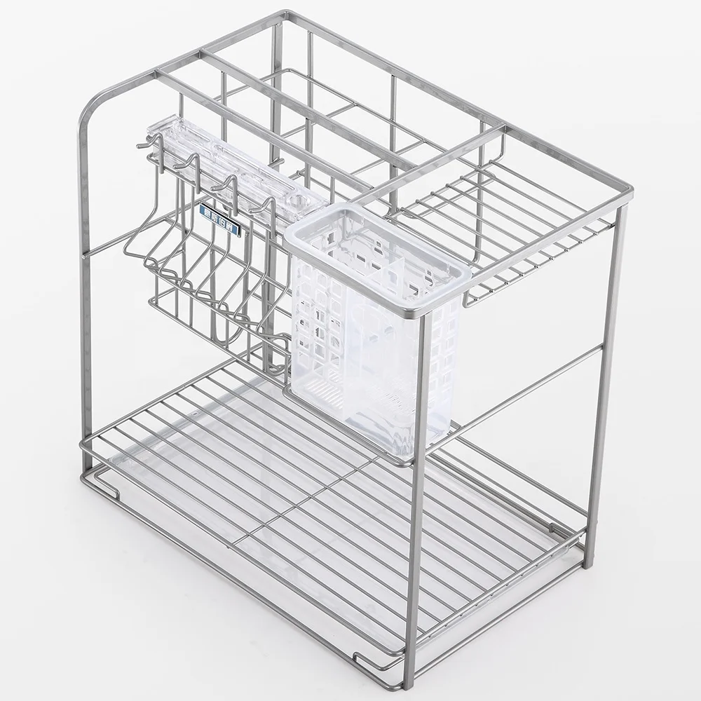 2019 2020 Recommended Product Heavy Gauge Steel High Durability Kitchen Cabinet Sliding Slide Pull Out Wire Basket in Stock