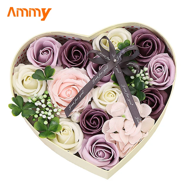 
Hot Selling Soap Flower Rose Gift Box Set For Valentine Day Mother Day Gift Birthday Christmas 