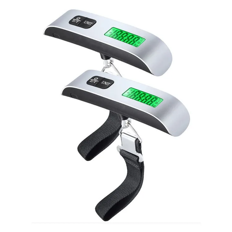 Portable digital hanging luggage electronic scale for airport  weighing up to 50kg/110lb with tape measure