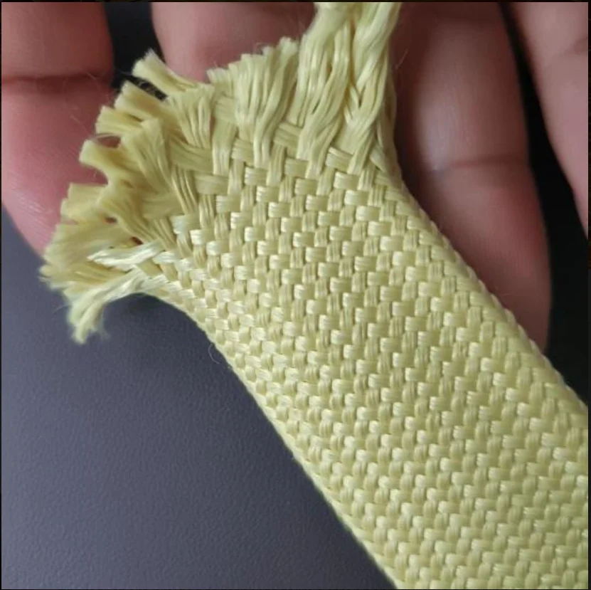 T&F Protective Sleeve Electriduct Aramid Fiber Braided Sleeving High Temperature Flame Retardant Cable Sleeve Hose Protector