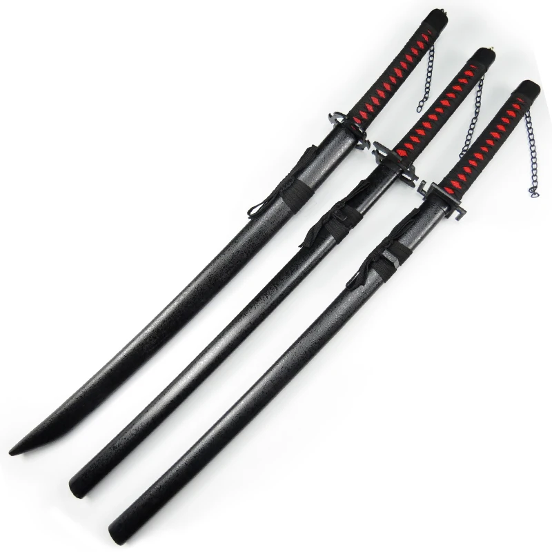 Bleach Kurosaki Ichigo   cosplay Tensa Zangetsu  three mode  wood  toy swords