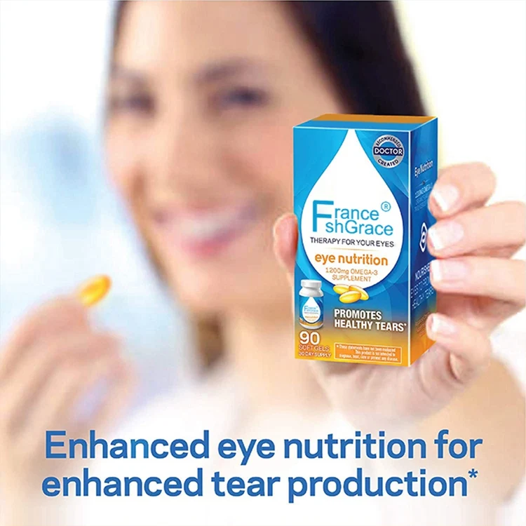 90 Soft Gels 1200mg Omega-3 Eye Nutrition Therapy For Your Eyes Supplement Healthy Tears