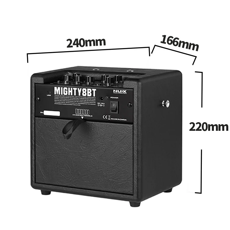 NUX Mighty 8 BT blue tooth portable amplifier for electronic guitar bass