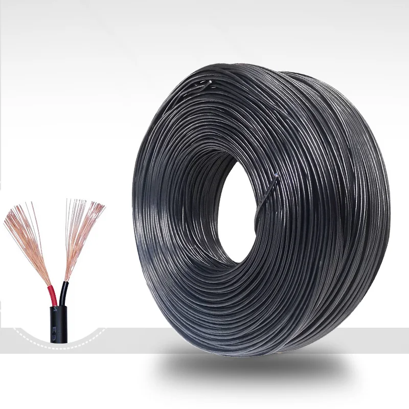 Китай производитель awm2464 22awg 2 жильный кабель медный провод 80c 300v провода электрический кабель AWM провод управления