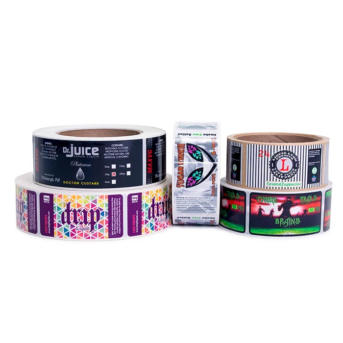 Custom Printing Waterproof E Juice Liquid Bottle Label