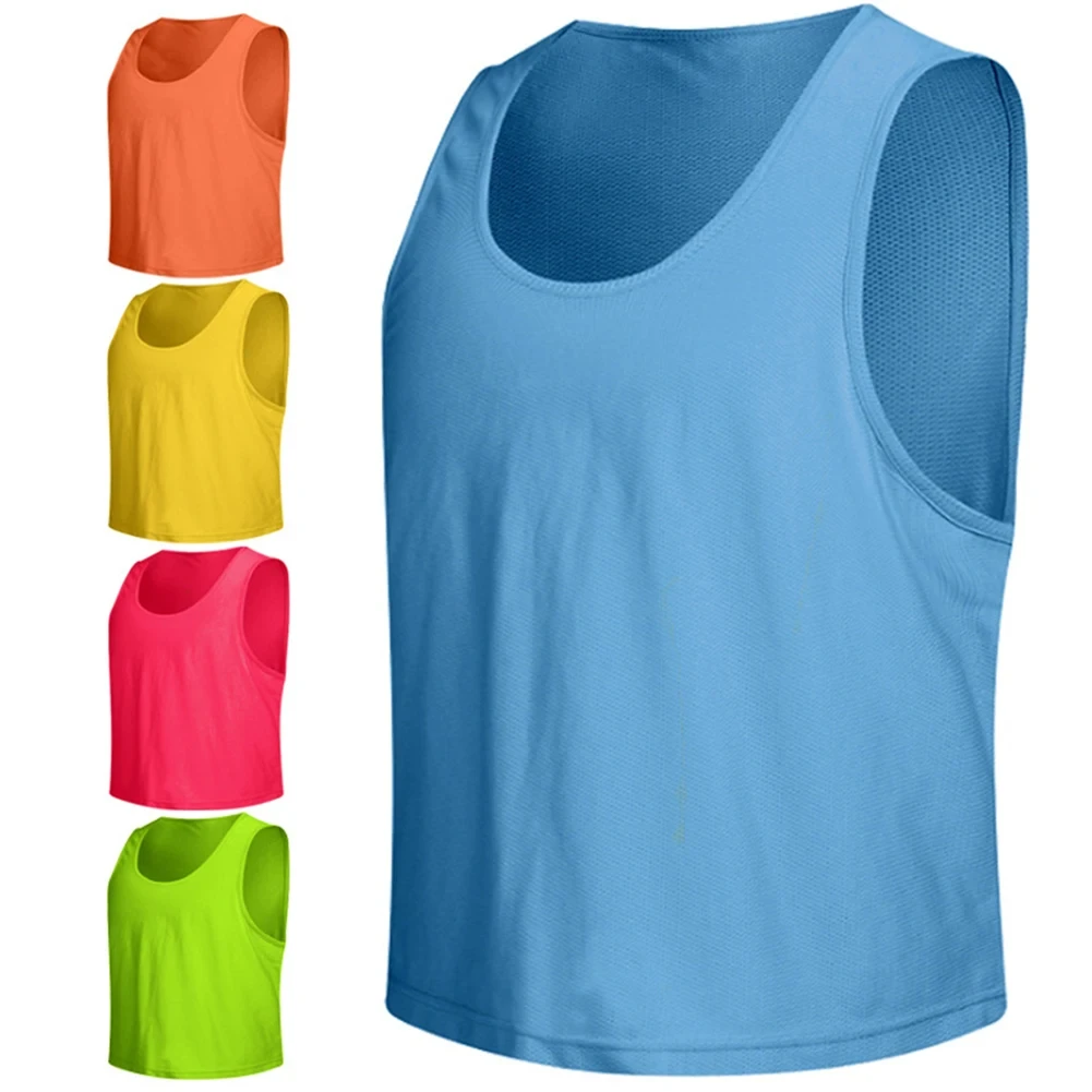 Wholesale breathable sublimated football/soccer training mesh vests bibs soccer pinnies
