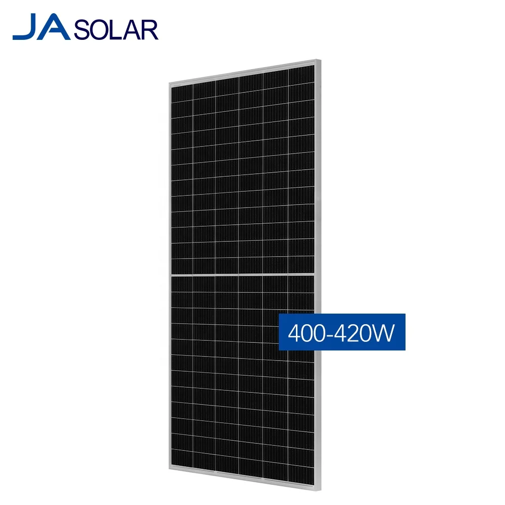 ja solar panel 410w mono PERC half cell 410watt 420w paneles solares ja pv modules for solar power system