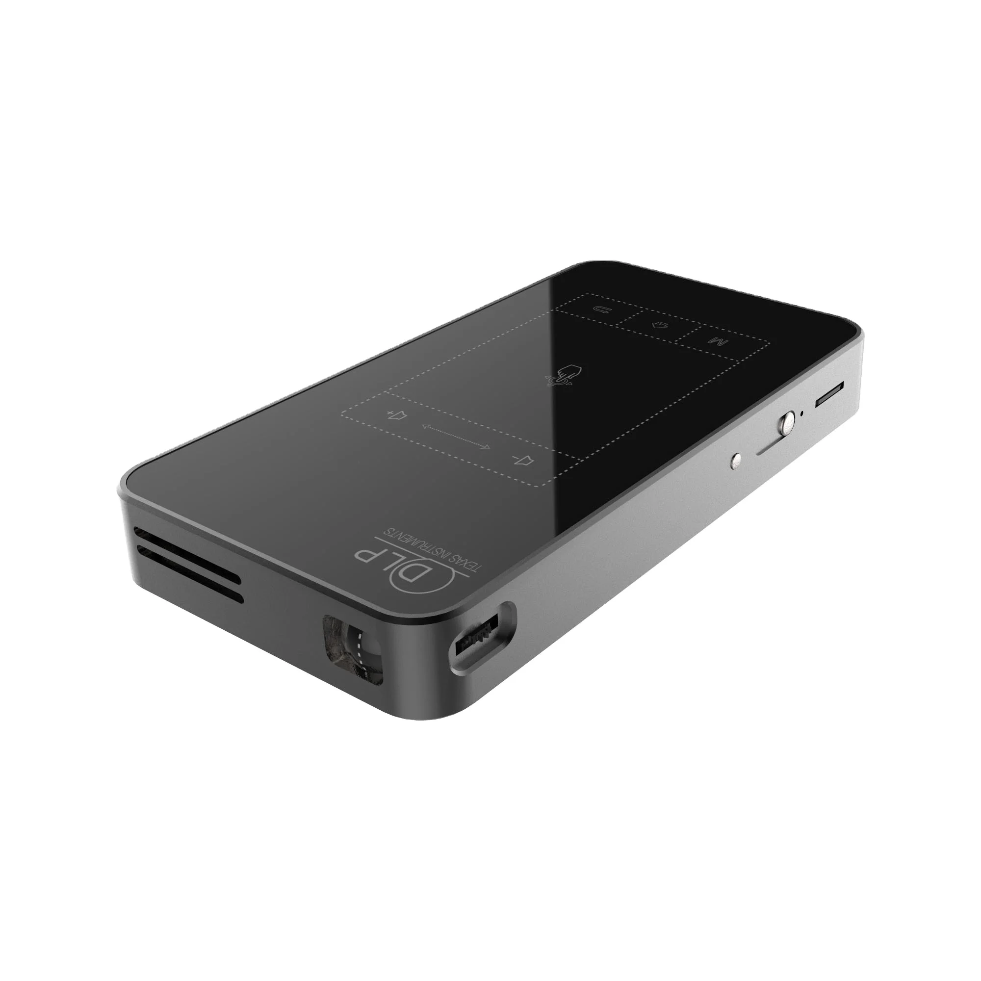  Hotack модный карманный цифровой мини-проектор Android 9 видео 4K DLP с сенсорным WIFI Bluetooth и батареей 5000