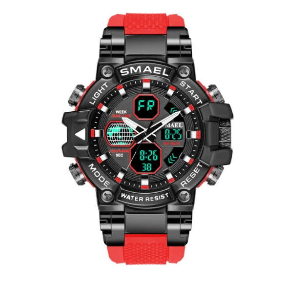 smael 8027 electronic watch great waterproof gift for young people multifunctional and casual watch