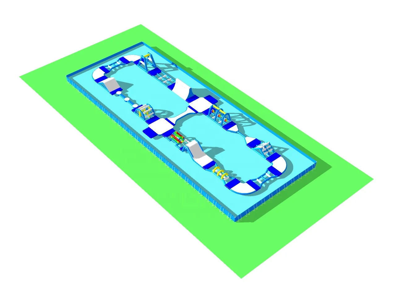 outdoor large inflatable Aqua Adventure Epic Waterpark inflatable floating water park inflatable water obstacle course for sale