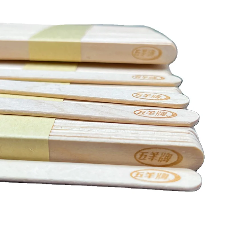 Direct Wholesale Printed Birch Hot Stamp Safe Round Wooden Ice Cream Stick