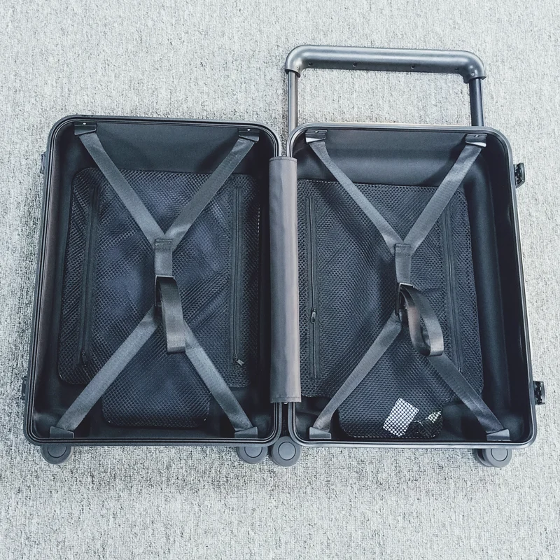 Manufacturer sells new design brand aluminum magnesium alloy luggage TSA lock high quality trolley travel luggage suitcase