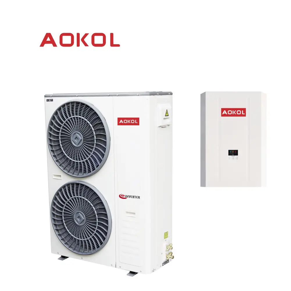 New Energy A+++ heat pump,China AOKOLR32 15kW heat pump Split heat pump water heater,DC inverter EVI oem heat pump air to water
