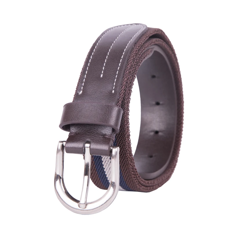 Stretchable  with Leather Woven  White Buckle Adjustable Color Material Origin Braided Rope for Men Custom Logo Golf Belt
