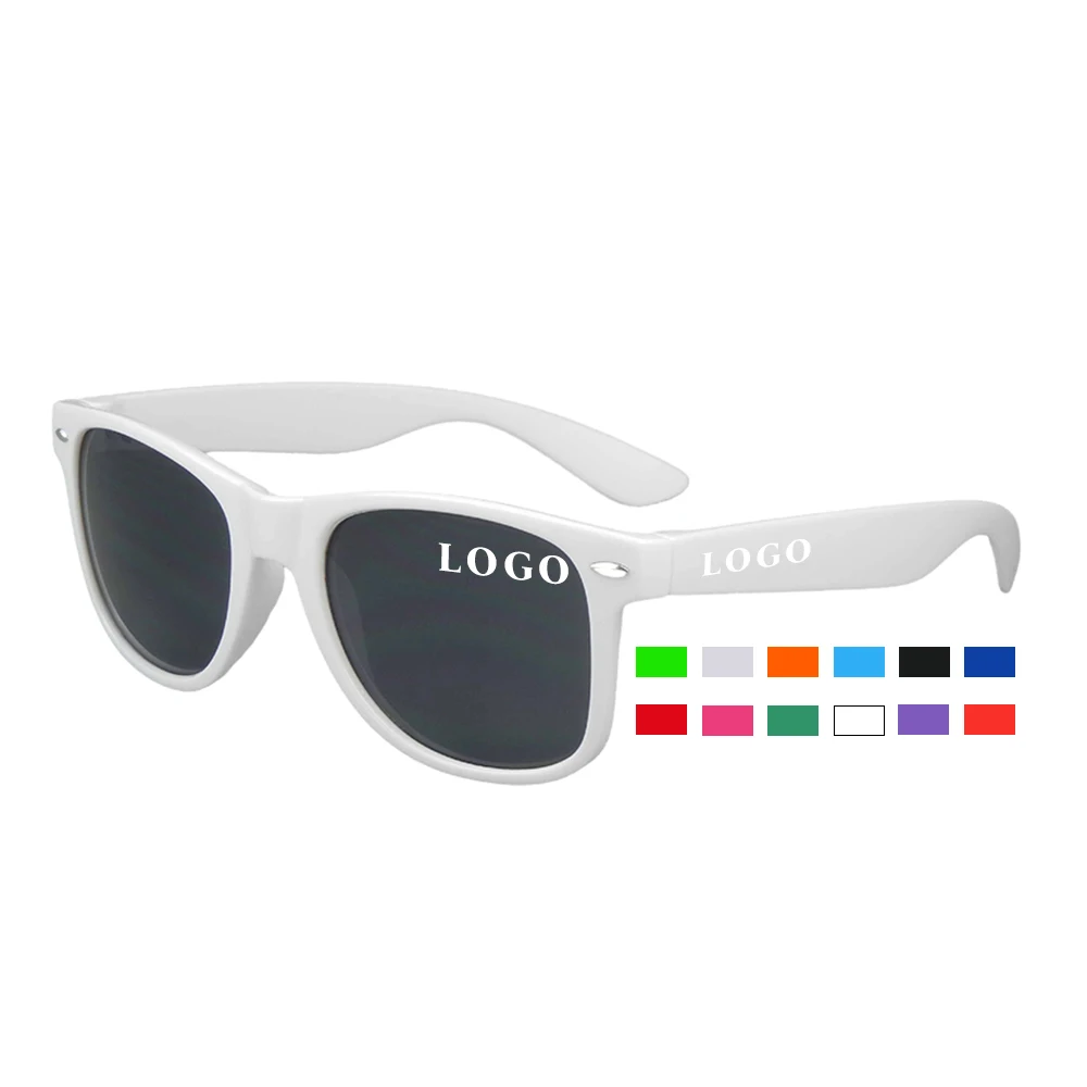 Unisex uv400 classic retro style shades  vintage 80s stylish square PC frame sunglasses for traveling, driving, fishing, hiking