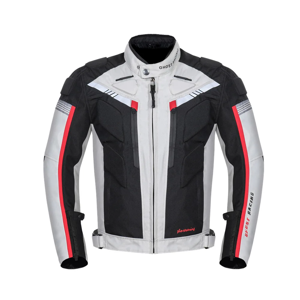 Factory direct motorcycle reflective black jacket, anti-fall, inner warmer, free protective equipment, winter sports trend.