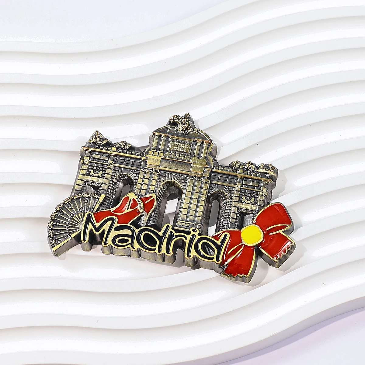 Madrid Country City Soft Enamel Metal Fridge Magnet Customised Tourist Souvenir Refrigerator Magnet 3d Cities Fridge Magnet