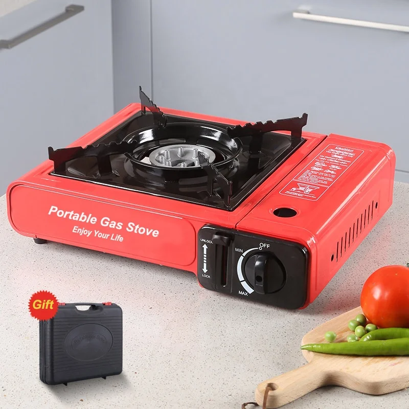 Single Burner Suitcase Camping Cooker Stove Propane Portable Outdoor Picnic Mini Butane Gas