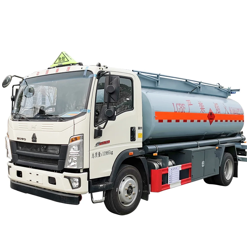 New sinotruck HOWO 4x2 capacity 8000 10000 litres fuel tanker truck for sale