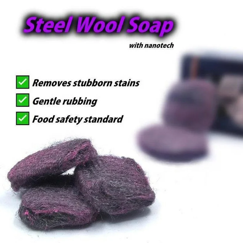 Wholesale cleaning steel wool cheap kitchen cleaning soap sponge pad for dish washing