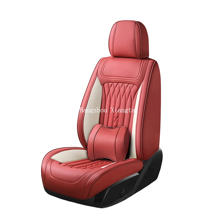 Xiangta 5D 6D 7D Leather Full Set Surrounded Luxury Suv Best Quality Auto Car Seat Cushion Cover With Pillows