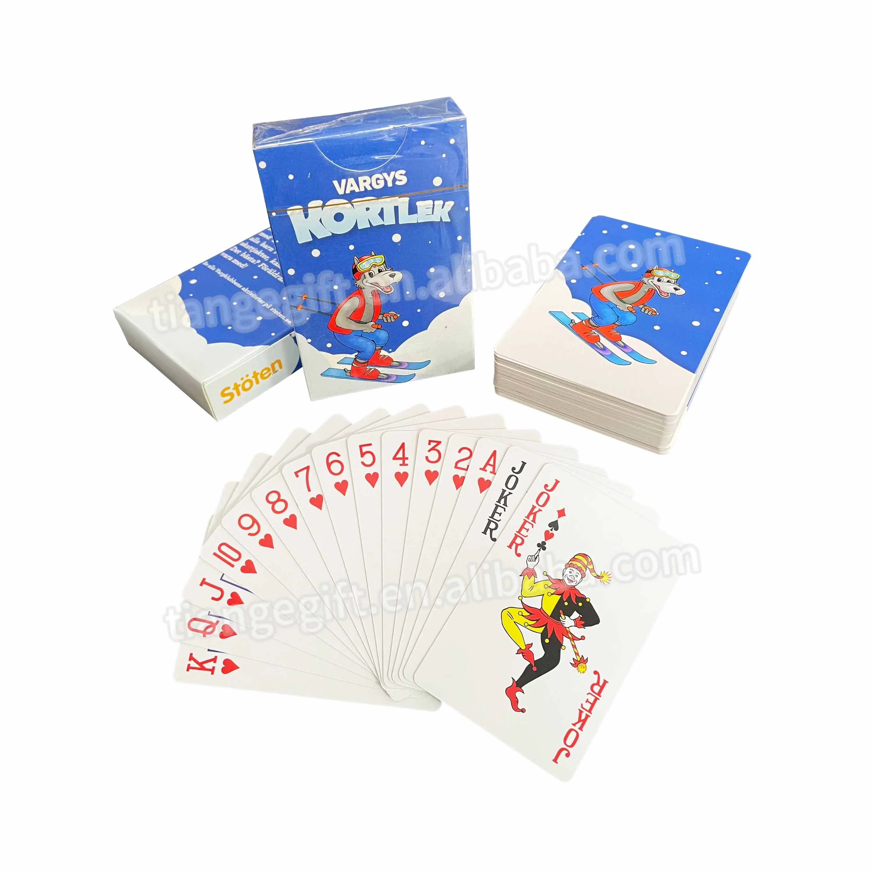 Custom sublimation u.s. paper playing cards for promotion