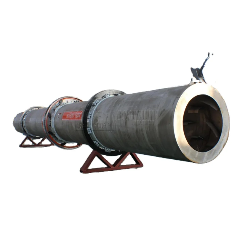 China gold supplier Baoyuan limestone rotary dryer for wet/dry drying