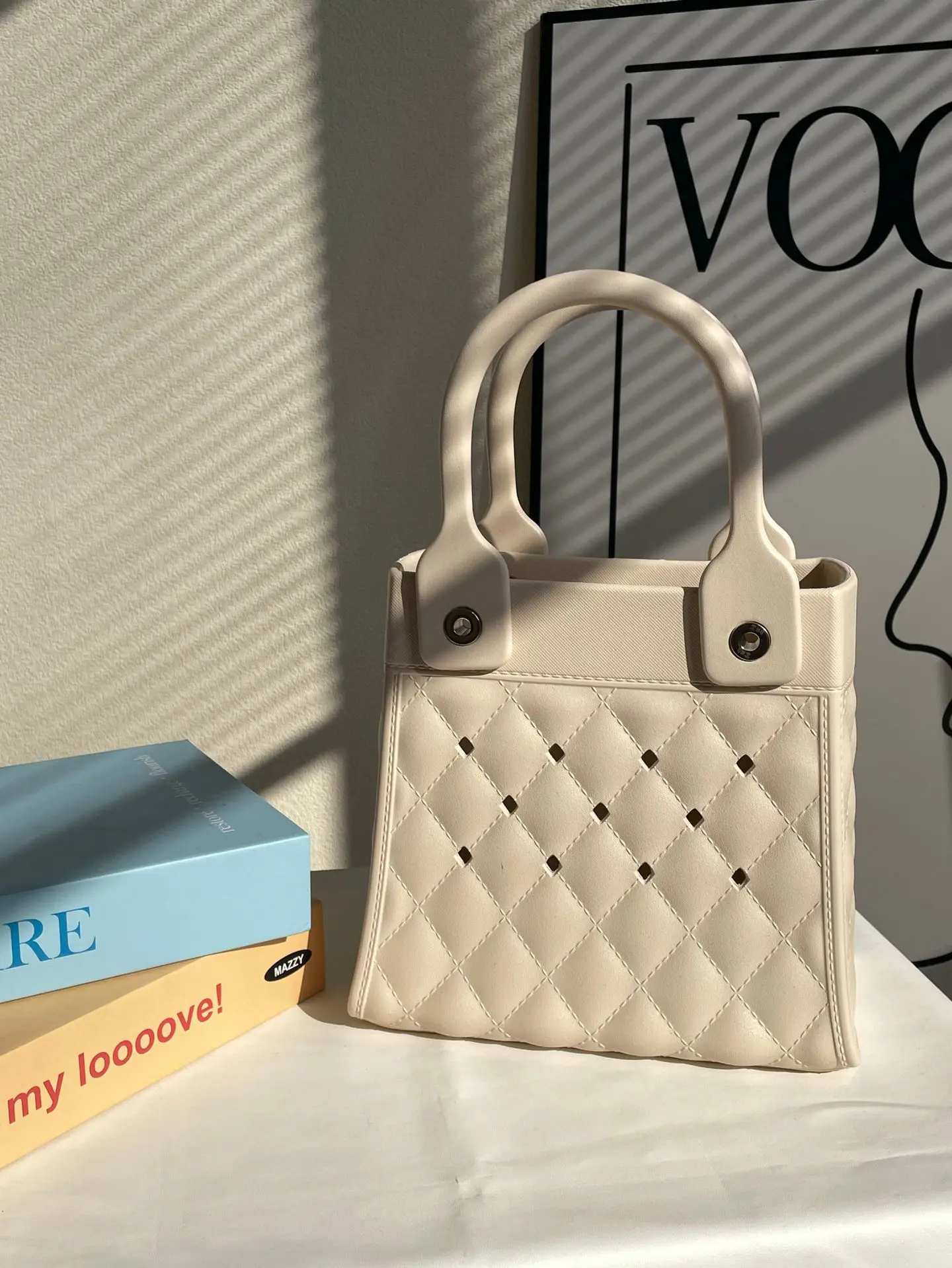 2024 Silicone Open Tote Bags Trend Women Fashion Eva Bags Rubber Shopping Beach Handbags
