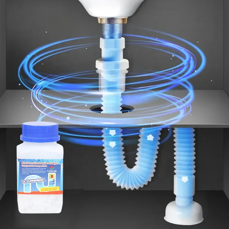 268g Powerful Pipe Dredging Agent Sink Drain Cleaner Powder For Kitchen Sewer Toilet Brush Closestool Clogging Cleaning Tools