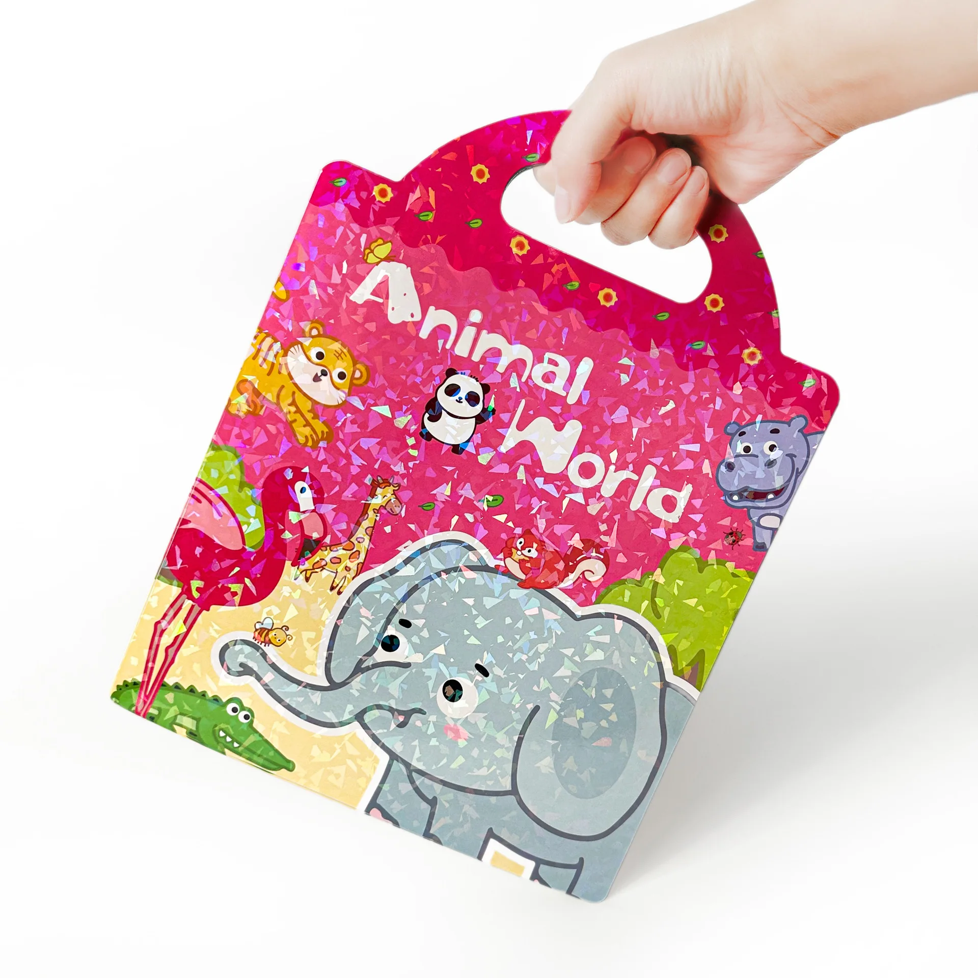 Washable Enlightenment Jelly Quiet Sticker Book  hand-eye coordination Toys Jelly Sticker Books for Toddler