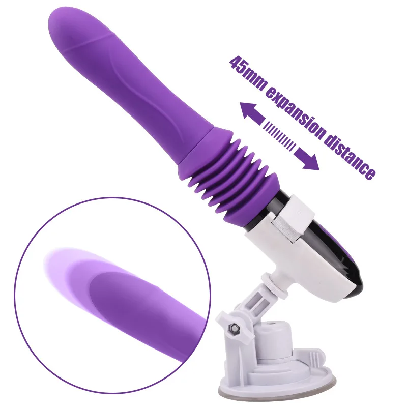 Adult sex vibrator Plastic dildo toy back court anal retractable machine gun Female vaginal vibration masturbation massage stick