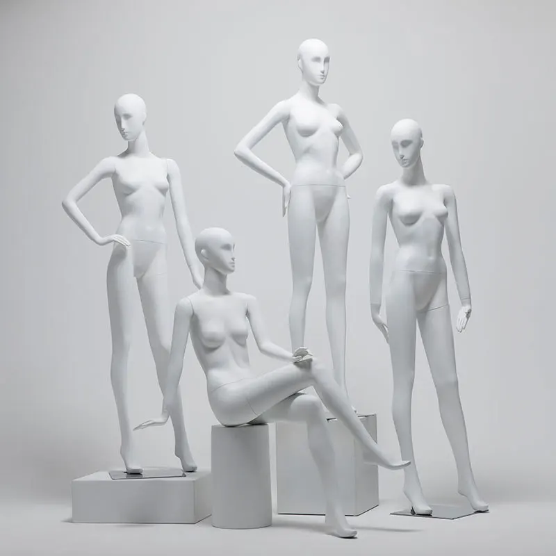 White Female Fiberglass Full Body Mannequin Wholesale Female Breast Clothing Mannequins For Clothes Display