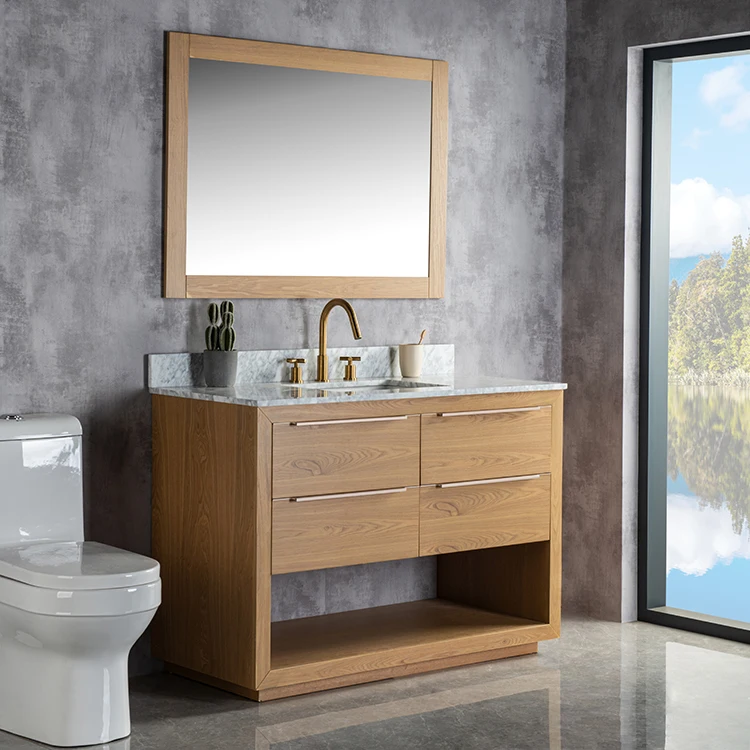 Bathroom Vanity Modern Floor-standing Single Sink Bathroom Storage Furniture