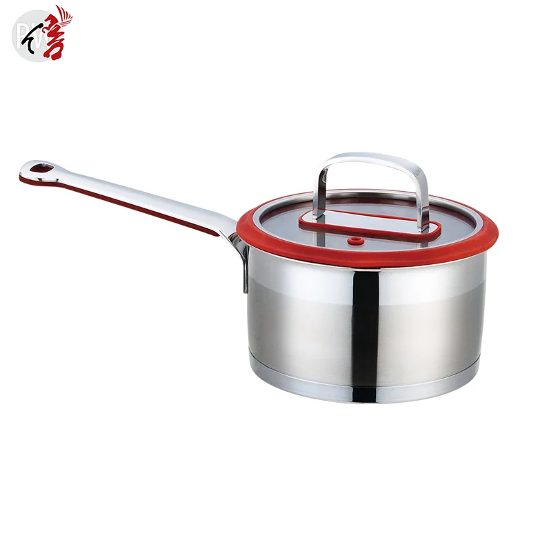 Straight Body Stainless Steel Cookware Set with Anti Scald Silicone Handle for Induction Cooker