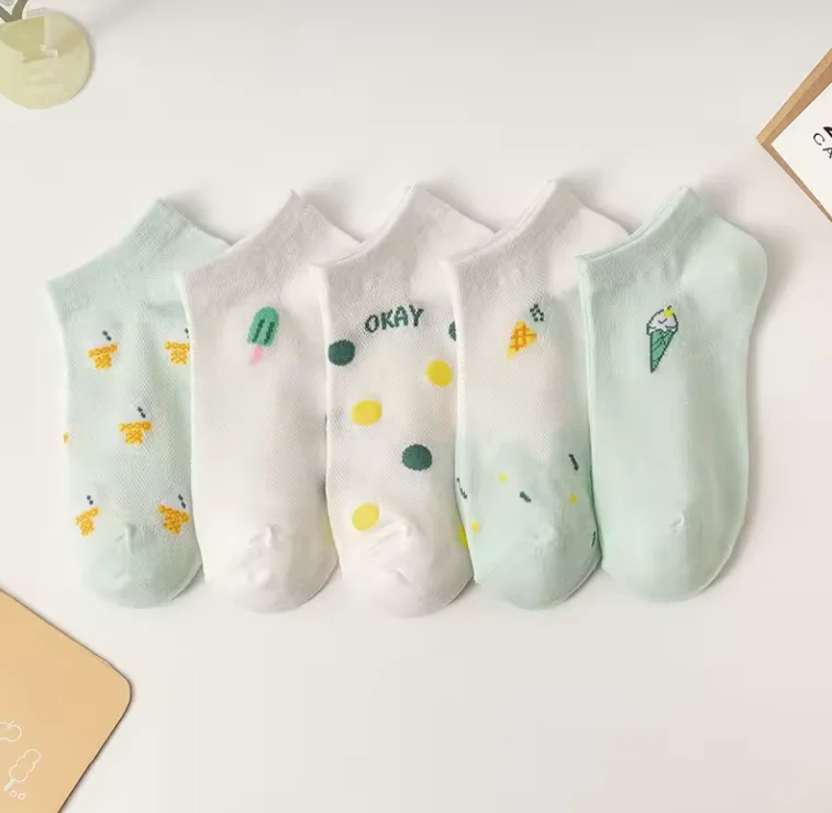 Hot Sale Cheap Price Custom Cotton Ankle Socks Summer High Quality Cotton Pink Ankle Socks