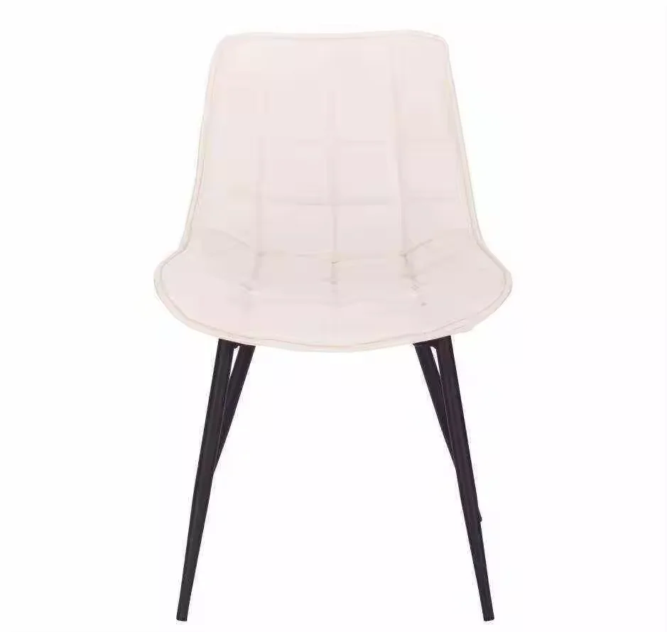 Cheap Price Upholstery Restaurant Chair Metal Legs Comfortable Fabric Velvet Dining Chair