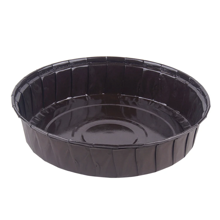 Disposable Round Pastry Boutique Paper Pan Mold Thin Panettone Mini Tart Pans Paper Pan Mold
