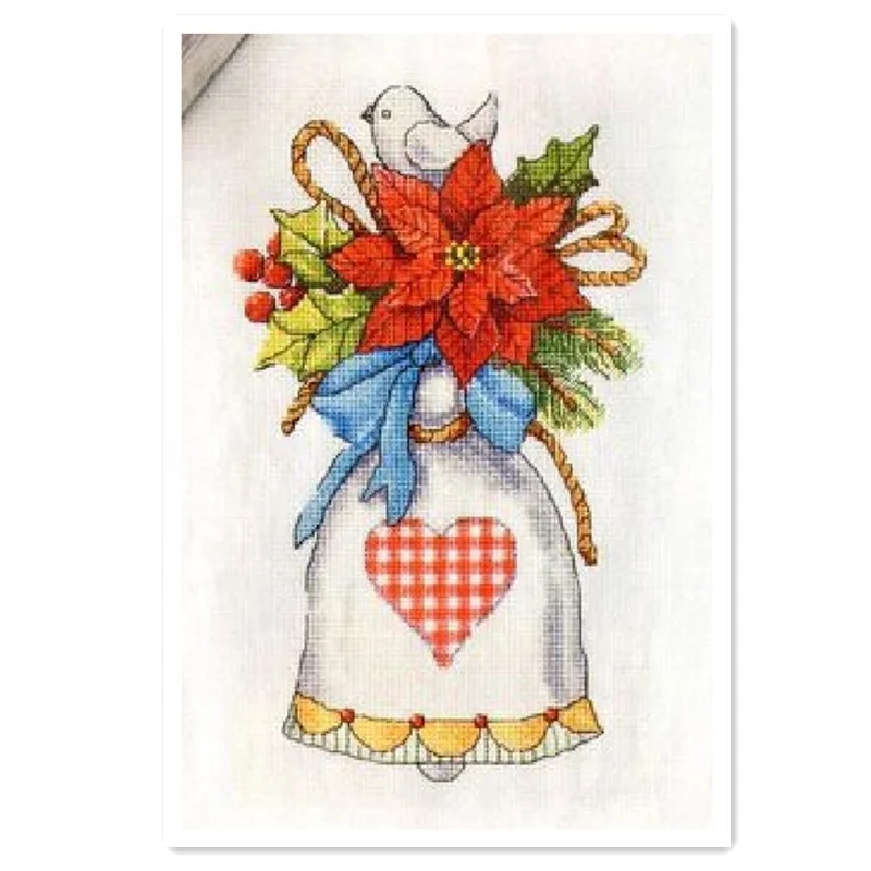 
 Набор для вышивки крестиком DPH169, комплект из белой ткани «сделай сам», 18 карат 14 карат 11 карат, Набор для вышивки крестиком, без принта  