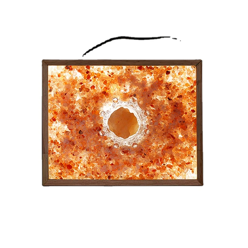 Custom Novelty Toy Himalayan Glow Natural LED Light Mini Zen Garden Kit Himalayan Pink Salt For Desk Decor Zen Garden