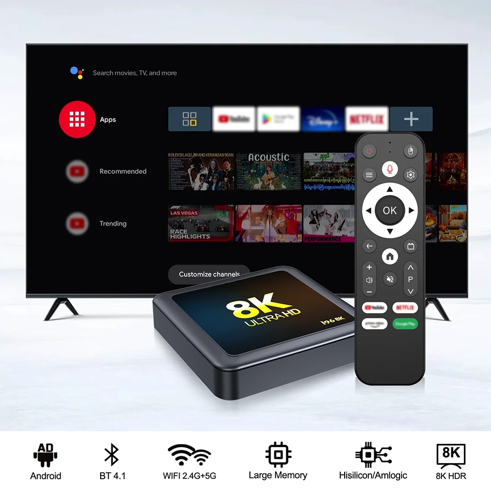 Topleo декодер 4k smart tv box wifi onn телевизионная приставка certificado i96 8k android