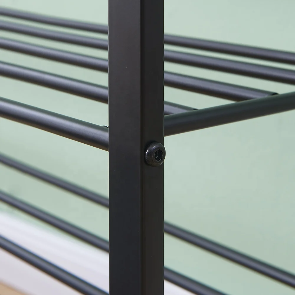 Sample free customization amazing 4 Tiers Diy Esay To Assemble Plastic Shoes Rack Cheap Shoe Rack