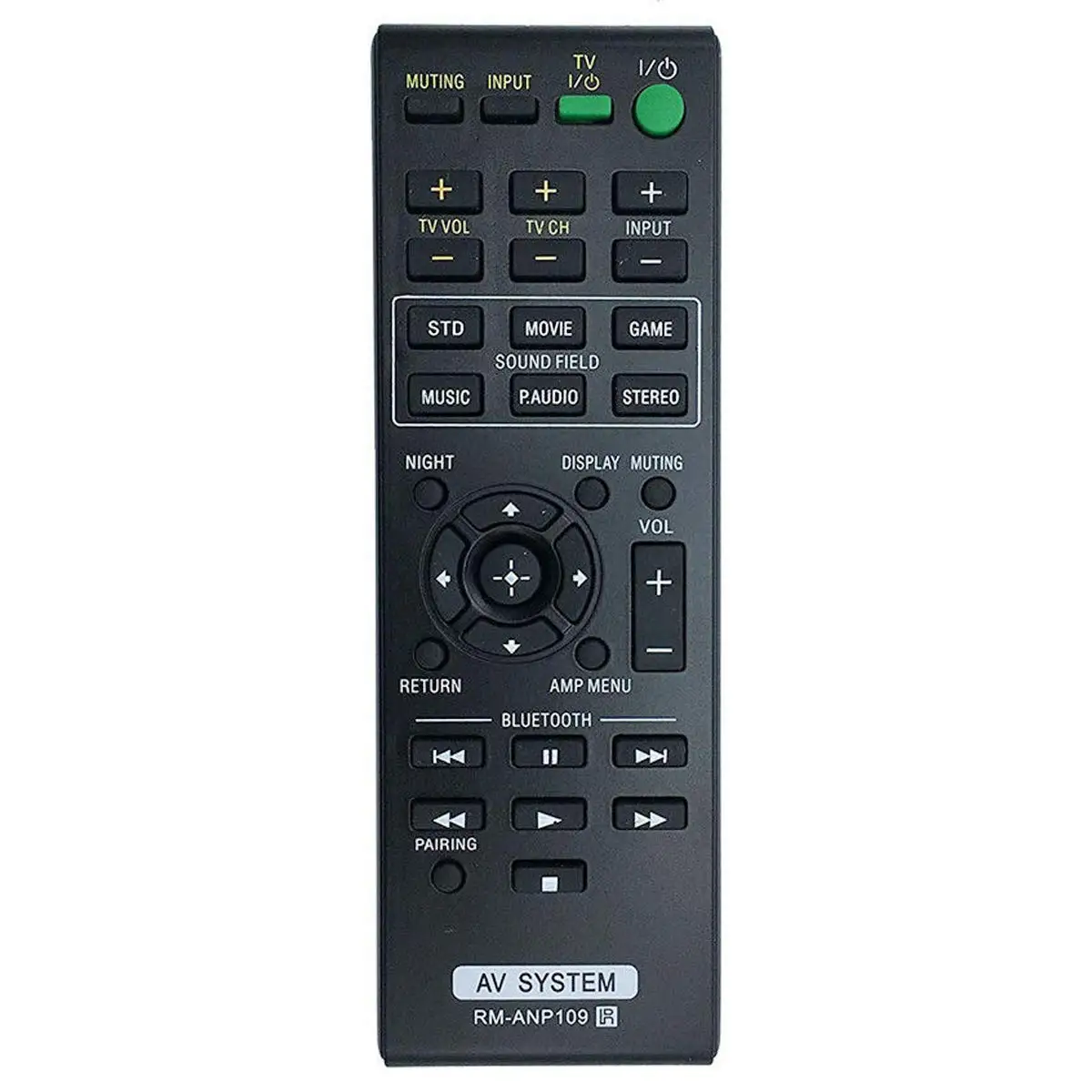 RM-ANP109 - Remote control for Sony Audio  System HT-CT260 SA-CT260 HT-CT260C HT-CT260H HT-CT260HP SA-CT260H SA-WCT260H RM-