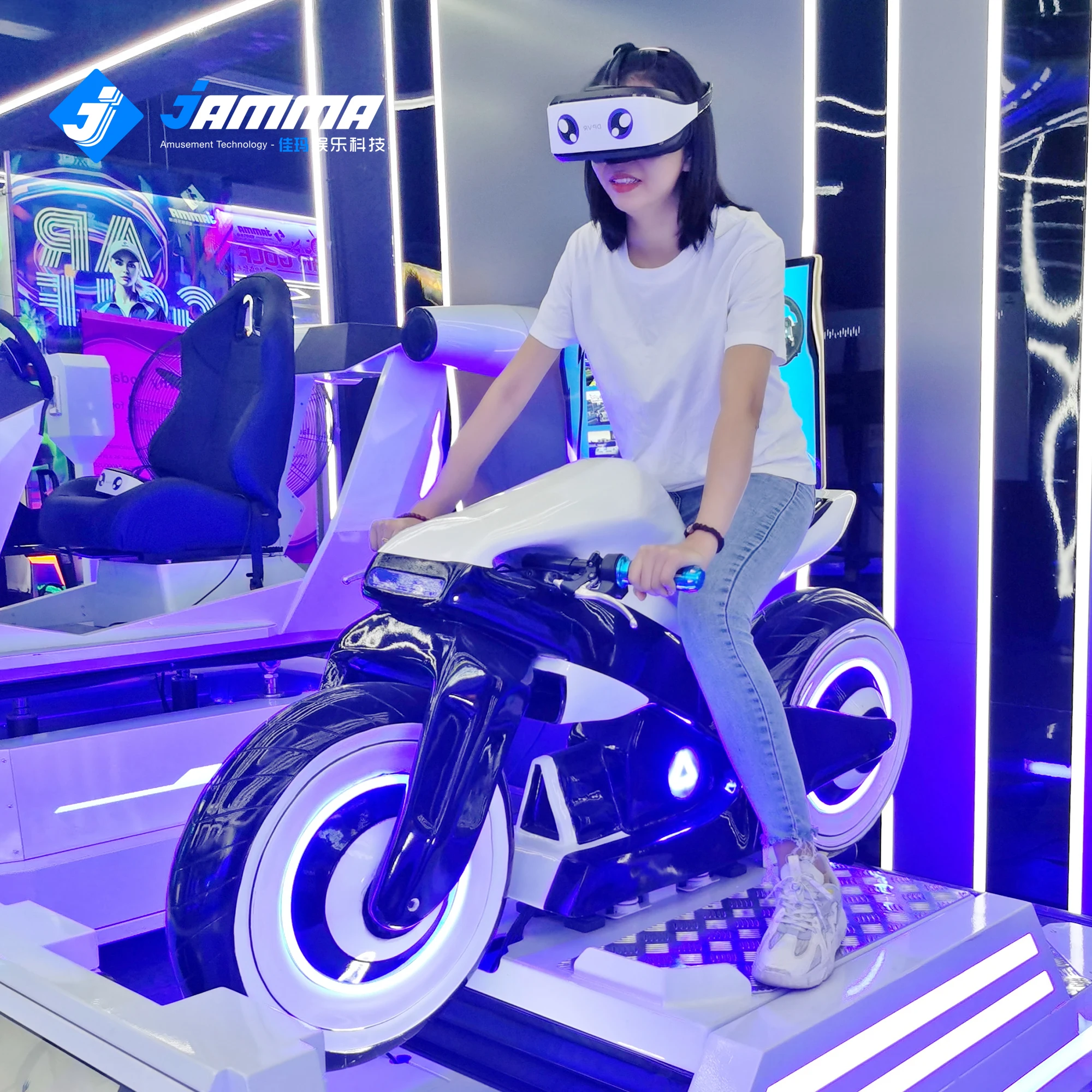 VR парк развлечений аттракционы аркадная машина проектор игры гоночная система платформа Вождение
