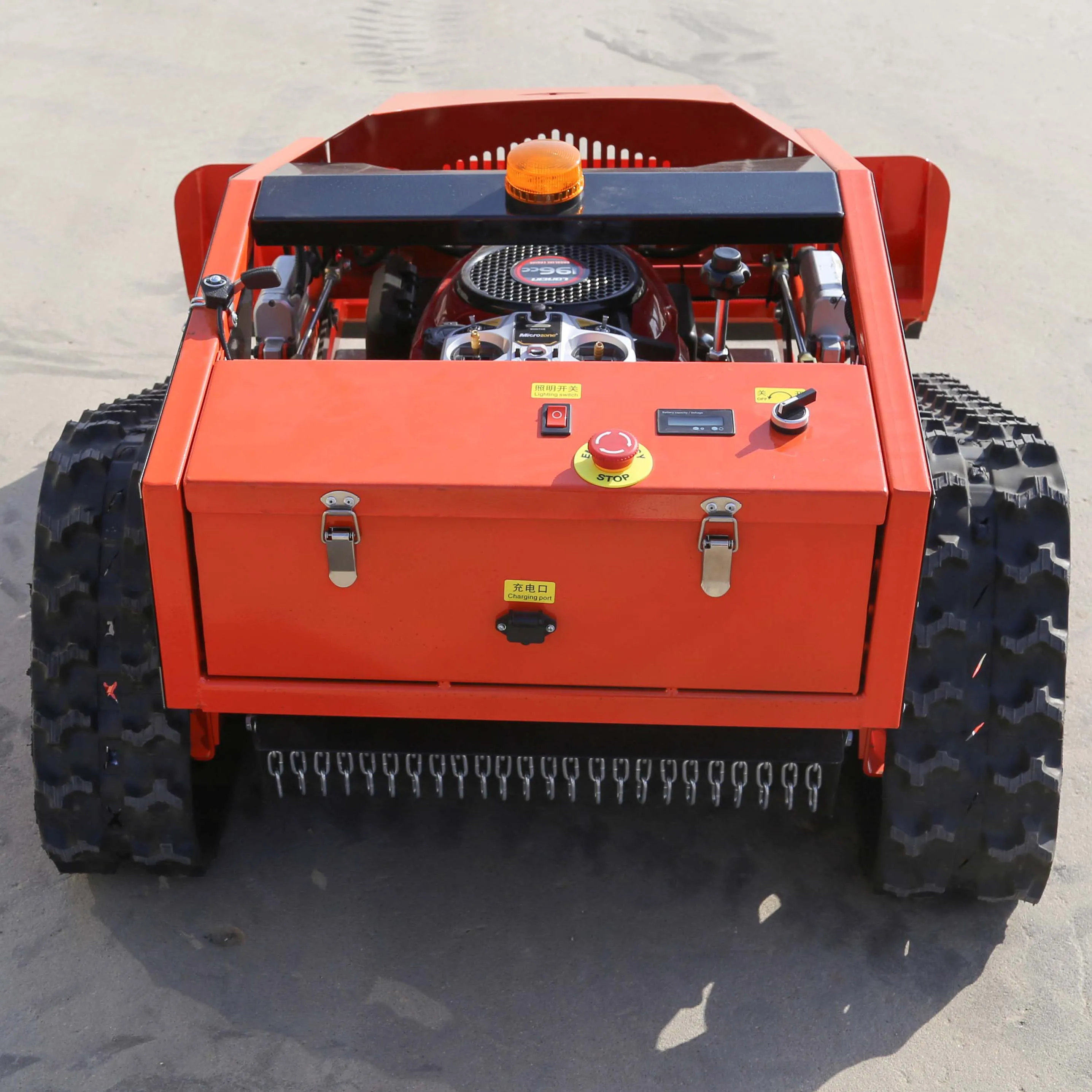 Сельскохозяйственное и лесное оборудование Роботизированная гусеничная бензиновая газонокосилка с дистанционным управлением