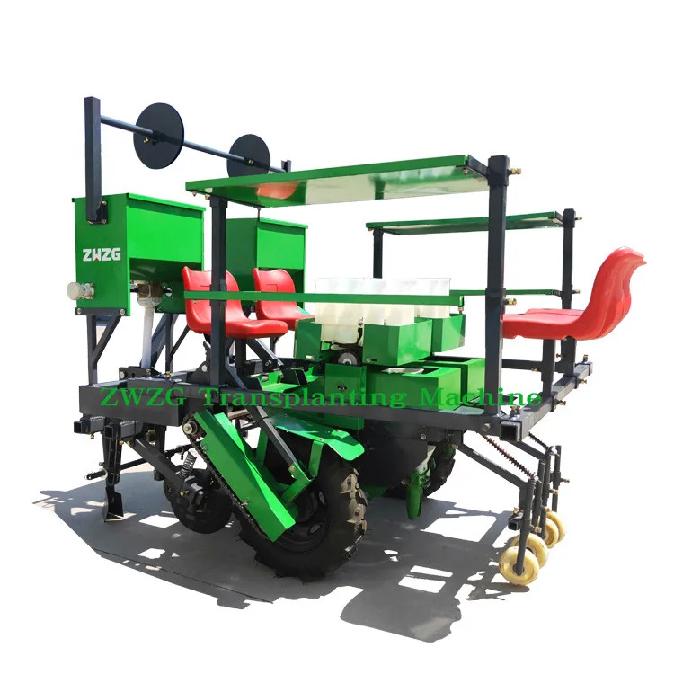 2ZBX-4A tractor-drawn vegetable seedling transplanter cabbages planting machine for farm machinery