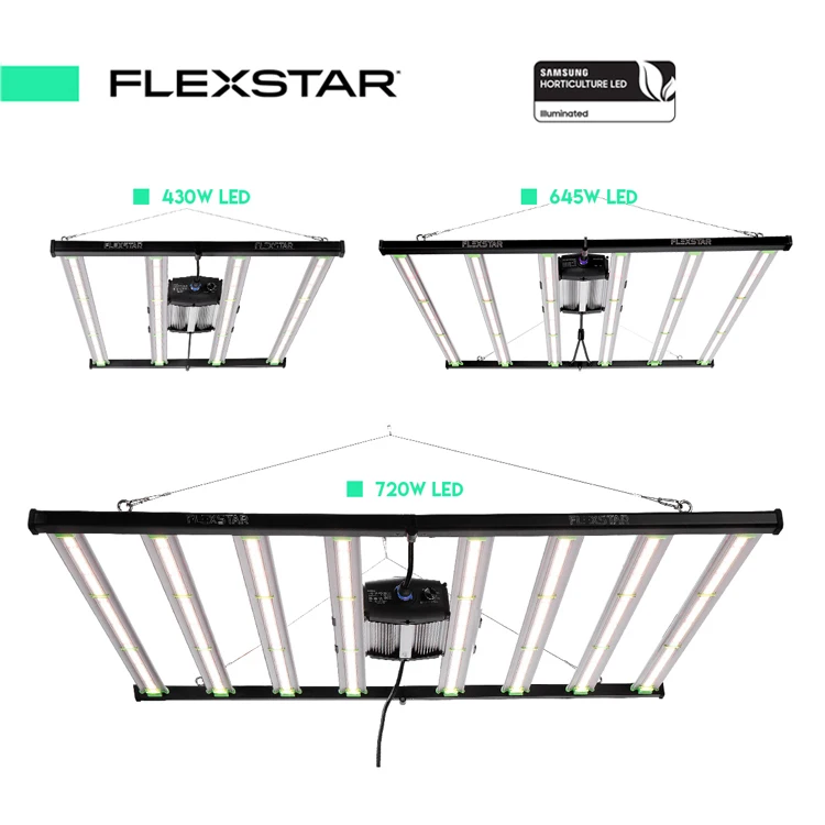 Flexstar 645 Вт 1800 гирлянда с регулируемой яркостью вертикальная ферма Ватт светодиодные лампы для выращивания